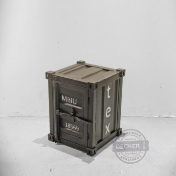 集裝箱邊櫃 (黑) - 工業風家具 貨櫃鐵櫃 集裝箱邊櫃 (黑) - 工業風家具 貨櫃鐵櫃