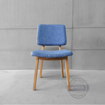 馬卡龍餐椅 (原木藍麻布) - 北歐風家具 簡約舒適設計 馬卡龍餐椅 (原木藍麻布) - 北歐風家具 簡約舒適設計