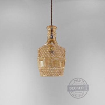 玻璃酒瓶吊燈 A款 (透/茶) - Modern 現代燈飾 造型裝置掛飾 玻璃酒瓶吊燈 A款 (透/茶) - Modern 現代燈飾 造型裝置掛飾