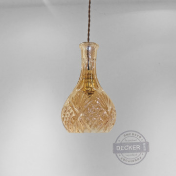 玻璃酒瓶吊燈 C款 (透/茶) - Modern 現代燈飾 造型裝置掛飾 玻璃酒瓶吊燈 C款 (透/茶) - Modern 現代燈飾 造型裝置掛飾