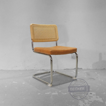 芮特皮墊餐椅 (咖) - 老元素 鉚扣藤編 藝術家具 芮特皮墊餐椅 (咖) - 老元素 鉚扣藤編 藝術家具