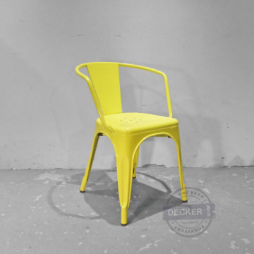 Tolix扶手鐵椅 (黃) - 經典工業風 鐵椅 扶手餐椅 Tolix扶手鐵椅 (黃) - 經典工業風 鐵椅 扶手餐椅
