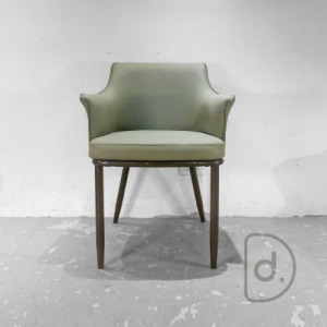 福特扶手餐椅 (綠/灰) - 舒適軟墊 美型扶手椅 福特扶手餐椅 (綠/灰) - 舒適軟墊 美型扶手椅