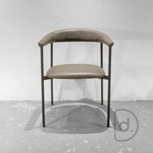 傑登扶手餐椅 (灰/米白) - 纖細美型 舒適軟墊 優美設計 傑登扶手餐椅 (灰/米白) - 纖細美型 舒適軟墊 優美設計