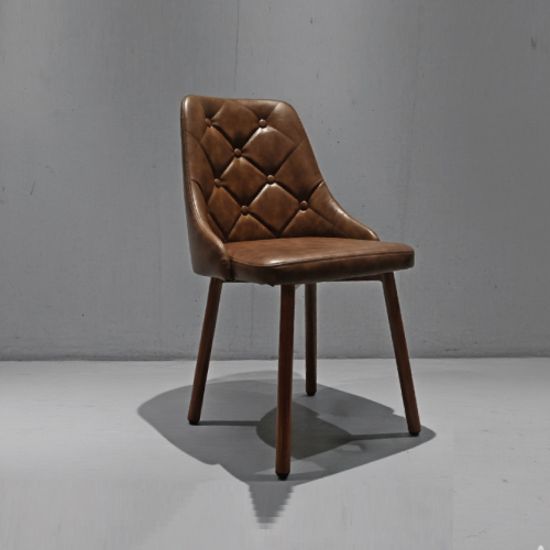 喬瑟夫餐椅 (格紋深咖) - 北歐設計 潮流復古家具 厚實皮革 喬瑟夫餐椅 (格紋深咖) - 北歐設計 潮流復古家具 厚實皮革