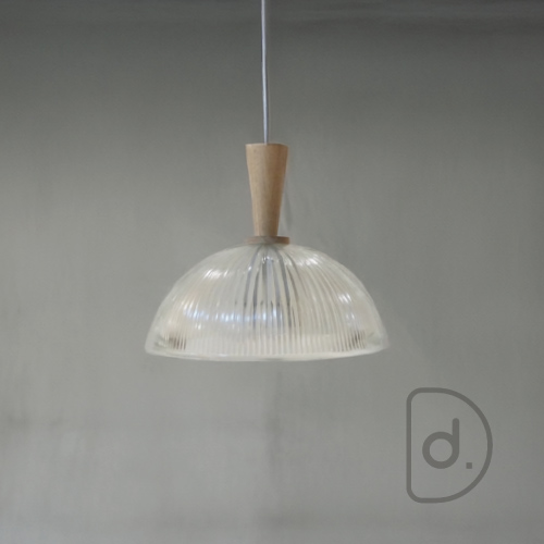 木圓紋吊燈 (直) - 藝術玻璃 木柄裝飾 設計照明 木圓紋吊燈 (直) - 藝術玻璃 木柄裝飾 設計照明