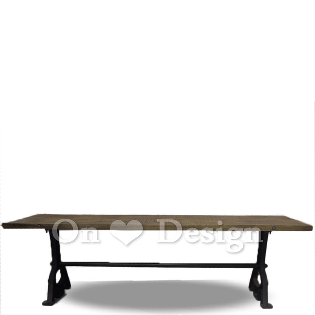 法式鄉村家具 LOFT工業 VINTAGE鑄黑鐵實木 咖啡桌 居斯塔夫長凳-150 法式鄉村家具 LOFT工業 VINTAGE鑄黑鐵實木 咖啡桌 居斯塔夫長凳-150