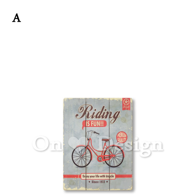 美式風 現代摩登 文創水彩 彩色兩輪木板畫 - A款 (3種款式) 美式風 現代摩登 文創水彩 彩色兩輪木板畫 - A款 (3種款式)