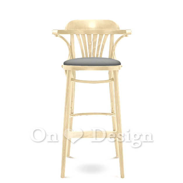 歐洲進口品牌 POLISH FAMEG Furniture 設計款 BST-165 彎木扶手吧檯椅 - 原木色 椅墊版 歐洲進口品牌 POLISH FAMEG Furniture 設計款 BST-165 彎木扶手吧檯椅 - 原木色 椅墊版