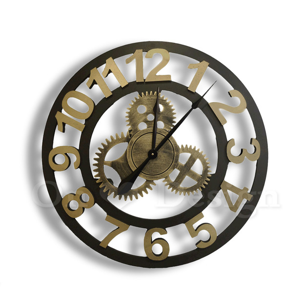 法式 工業風格掛鐘 LOFT 羅馬數字 齒輪掛鐘 黑針C -70CM (3種款式) 法式 工業風格掛鐘 LOFT 羅馬數字 齒輪掛鐘 黑針C -70CM (3種款式)
