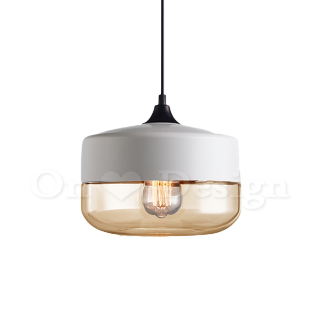 RH 風格 Loft 復古酒吧 工業玻璃  美式 風格 純粹吊燈 D款 上白/琥珀色 RH 風格 Loft 復古酒吧 工業玻璃  美式 風格 純粹吊燈 D款 上白/琥珀色