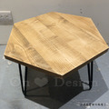 MIT 特價商品 - 美式 VINTAGE 工業風 LOFT 實木 六角型 茶几 邊几 30H_4 MIT 特價商品 - 美式 VINTAGE 工業風 LOFT 實木 六角型 茶几 邊几 30H_4