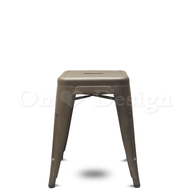 法國復古 LOFT工業風tolix a chair 經典鐵椅 餐椅 矮凳 鏽色-45CM