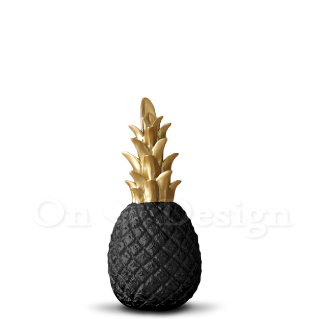 丹麥 北歐風  創意禮品手  樹脂  擺件 裝飾品 金色 旺旺來 鳳梨 -黑色 丹麥 北歐風  創意禮品手  樹脂  擺件 裝飾品 金色 旺旺來 鳳梨 -黑色