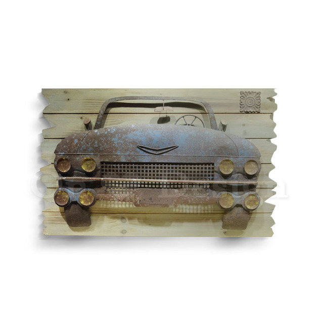 工業風 復古壁掛式 金屬框架 原木層板 壁掛 木板鐵件 仿舊 汽車 工業風 復古壁掛式 金屬框架 原木層板 壁掛 木板鐵件 仿舊 汽車