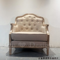古典 經典 法式鉚扣沙發 單人 實木沙發 客廳沙發 歐姆沙發-米色麻布_3 古典 經典 法式鉚扣沙發 單人 實木沙發 客廳沙發 歐姆沙發-米色麻布_3