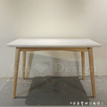 北歐 極簡 餐廳桌 書桌 耐高溫 大理石紋面 岩板 實木腳 餐桌 -120CM_3 北歐 極簡 餐廳桌 書桌 耐高溫 大理石紋面 岩板 實木腳 餐桌 -120CM_3