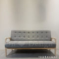 北歐 復古 極簡風格 小沙發 客廳沙發 K CHAIR 原木色 灰麻布 -三人_2 北歐 復古 極簡風格 小沙發 客廳沙發 K CHAIR 原木色 灰麻布 -三人_2
