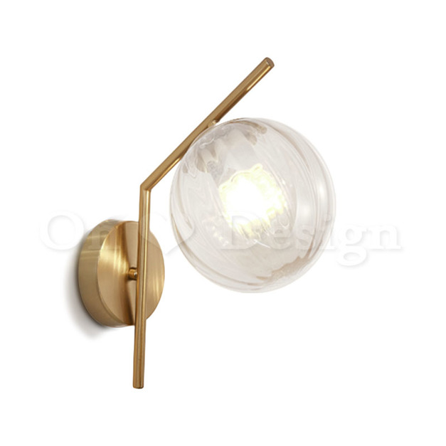 北歐 極簡 設計師的燈款 走道燈 金屬 鍍金 直紋玻璃  恆星 壁燈 B款-透明 北歐 極簡 設計師的燈款 走道燈 金屬 鍍金 直紋玻璃  恆星 壁燈 B款-透明