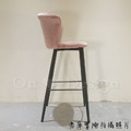 LUXURY 美式 設計款 兩種高度 酒吧 餐廳 海瑟 絨布 吧台椅-粉色_7 LUXURY 美式 設計款 兩種高度 酒吧 餐廳 海瑟 絨布 吧台椅-粉色_7