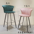 LUXURY 美式 設計款 兩種高度 酒吧 餐廳 海瑟 絨布 吧台椅-粉色_9 LUXURY 美式 設計款 兩種高度 酒吧 餐廳 海瑟 絨布 吧台椅-粉色_9