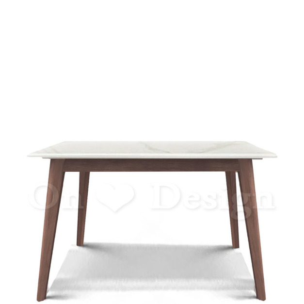 北歐 極簡 餐廳桌 書桌  凱恩 大理石紋面 大理石 胡桃實木腳 餐桌 -四種尺寸 北歐 極簡 餐廳桌 書桌  凱恩 大理石紋面 大理石 胡桃實木腳 餐桌 -四種尺寸