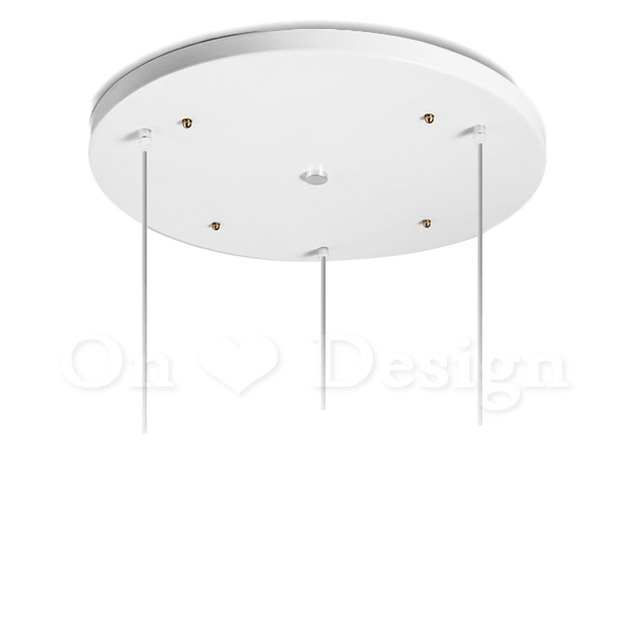 吊燈專用 三燈串聯 吸頂盤座 三孔盤 圓形 白 50 CM 吊燈專用 三燈串聯 吸頂盤座 三孔盤 圓形 白 50 CM