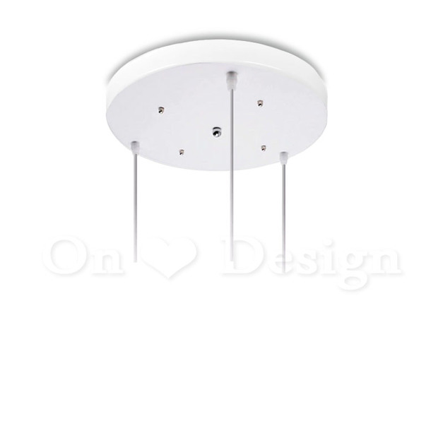 吊燈專用 三燈串聯 吸頂盤座 三孔盤 圓形 白30 CM 吊燈專用 三燈串聯 吸頂盤座 三孔盤 圓形 白30 CM