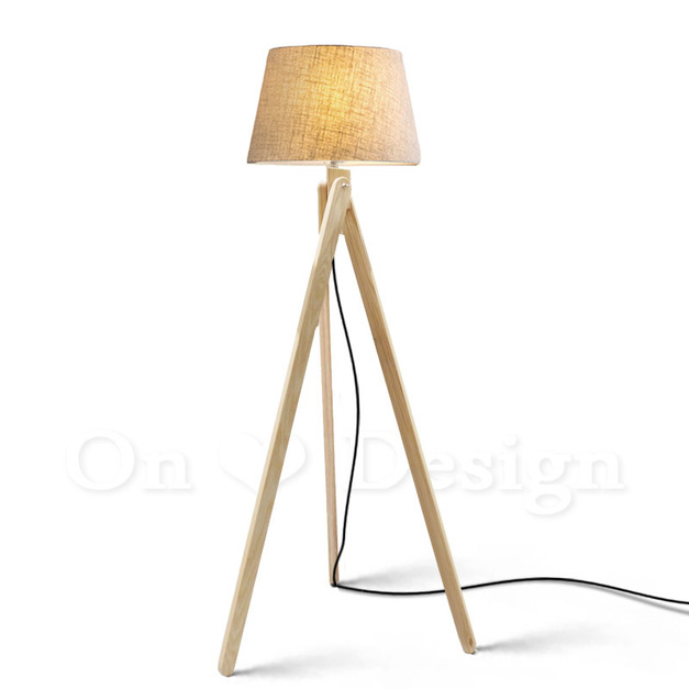 北歐原木三腳架布罩落地燈 圓規落地燈 立燈 (複刻版) 北歐原木三腳架布罩落地燈 圓規落地燈 立燈 (複刻版)
