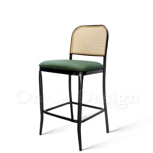 復古 工業風 鐵 酒吧 吧椅 仿藤 麥德 中島 吧台椅 兩種高度 綠皮 -座高 65 & 73CM 復古 工業風 鐵 酒吧 吧椅 仿藤 麥德 中島 吧台椅 兩種高度 綠皮 -座高 65 & 73CM