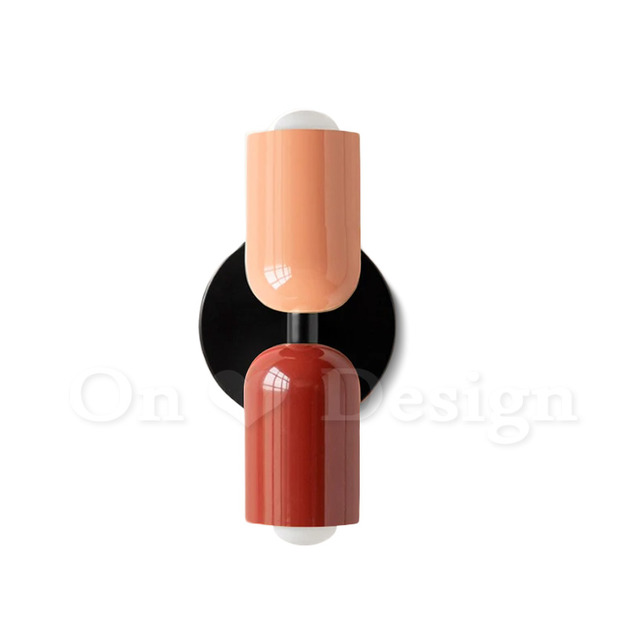 丹麥設計 北歐 走道燈 金屬 莫蘭迪 雙色繆斯 壁燈 -粉/紅 丹麥設計 北歐 走道燈 金屬 莫蘭迪 雙色繆斯 壁燈 -粉/紅