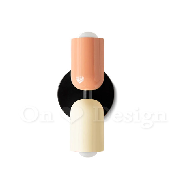 丹麥設計 北歐 走道燈 金屬 莫蘭迪 雙色繆斯 壁燈 -粉/白 丹麥設計 北歐 走道燈 金屬 莫蘭迪 雙色繆斯 壁燈 -粉/白