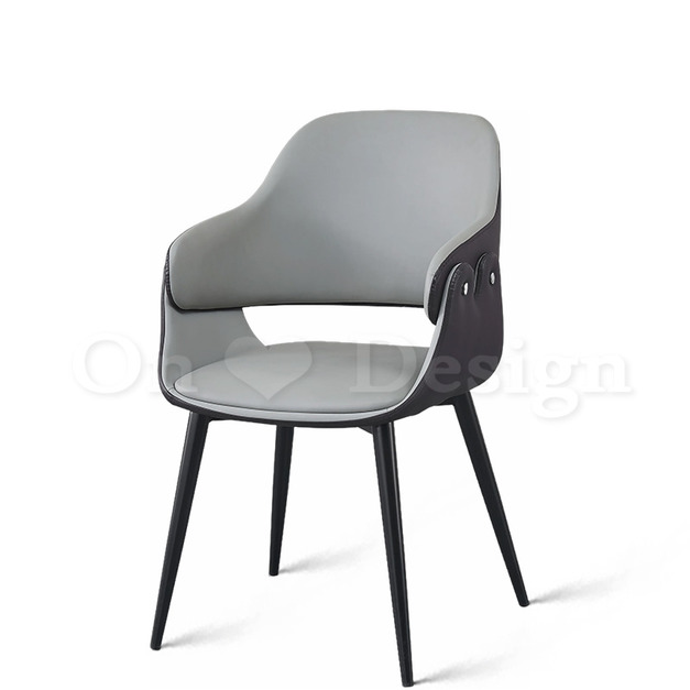 LOFT 法式 復古 工業風 鐵 酒吧 咖啡廳 餐廳 萊爾 雙色 扶手椅-灰色皮 LOFT 法式 復古 工業風 鐵 酒吧 咖啡廳 餐廳 萊爾 雙色 扶手椅-灰色皮