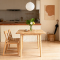 北歐 餐廳桌 書桌 實木 四人位 方桌 橡膠木 實木 和風餐桌 餐桌 -80CM_2 北歐 餐廳桌 書桌 實木 四人位 方桌 橡膠木 實木 和風餐桌 餐桌 -80CM_2