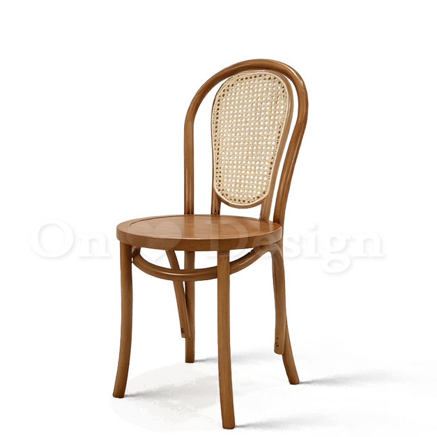 北歐風 經典 櫸木法式 餐廳椅 實木 藤靠背 18號 木面 餐椅-櫻桃木色 北歐風 經典 櫸木法式 餐廳椅 實木 藤靠背 18號 木面 餐椅-櫻桃木色