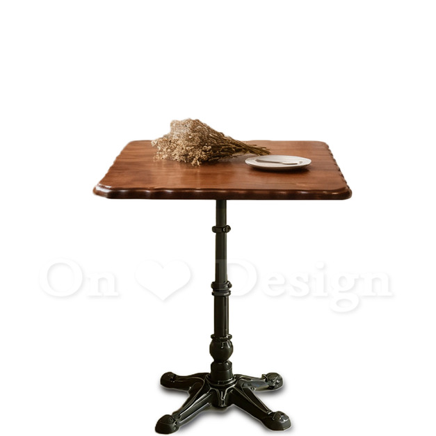 復古 工業風實木桌板 鑄鐵 四爪羅根方形花邊桌板 仿古餐桌 - 60CM 復古 工業風實木桌板 鑄鐵 四爪羅根方形花邊桌板 仿古餐桌 - 60CM