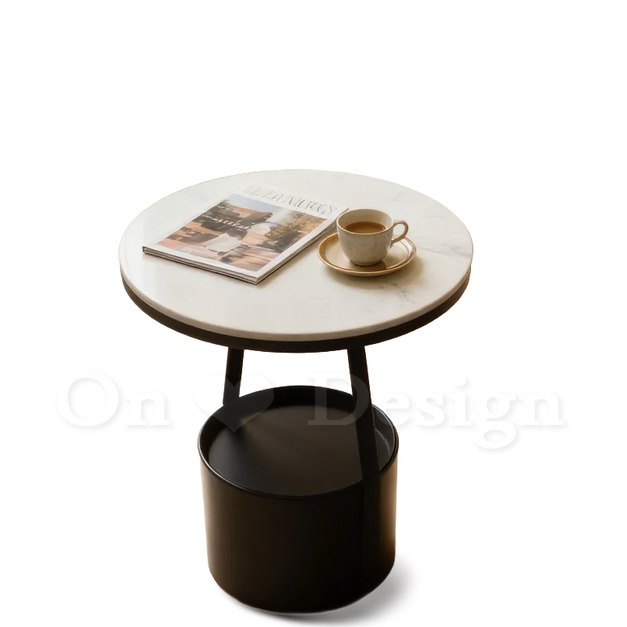 美式 客廳 邊桌 大理石紋 岩板 置物 普普 托盤 邊几 黑色-50CM (附托盤) 美式 客廳 邊桌 大理石紋 岩板 置物 普普 托盤 邊几 黑色-50CM (附托盤)