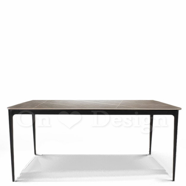 北歐 極簡 餐廳桌 書桌 耐高溫 懷特 平光 灰岩 岩板 鋁合金腳 餐桌 160CM 北歐 極簡 餐廳桌 書桌 耐高溫 懷特 平光 灰岩 岩板 鋁合金腳 餐桌 160CM