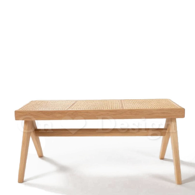 北歐實木 餐椅 餐廳椅 雙人長凳 日式 藤本 三人位 實木藤面長凳-128CM 北歐實木 餐椅 餐廳椅 雙人長凳 日式 藤本 三人位 實木藤面長凳-128CM