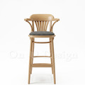 歐洲進口品牌 POLISH FAMEG Furniture 設計款 BST-165 彎木扶手吧檯椅 - 原木色 椅墊版 歐洲進口品牌 POLISH FAMEG Furniture 設計款 BST-165 彎木扶手吧檯椅 - 原木色 椅墊版