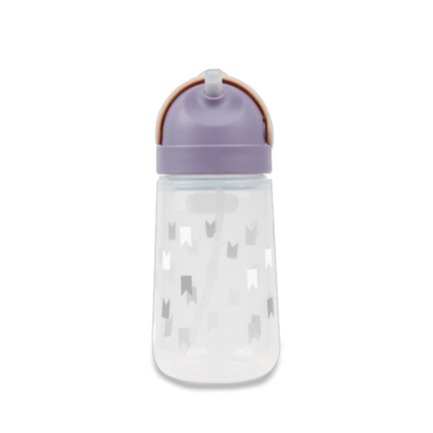 MATT 躲貓貓感溫變色兒童水壺 - mero皇冠 丁香紫+奶茶啡