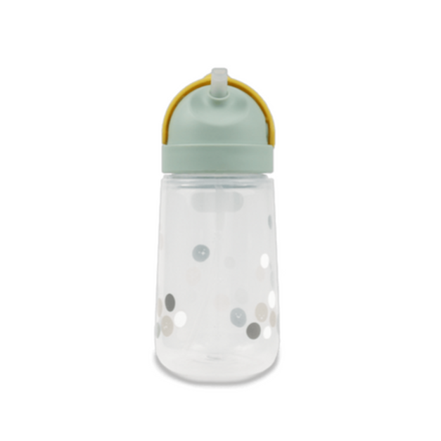 MATT 躲貓貓感溫變色兒童水壺 - 微笑粉圓 檸檬黃+薄荷綠