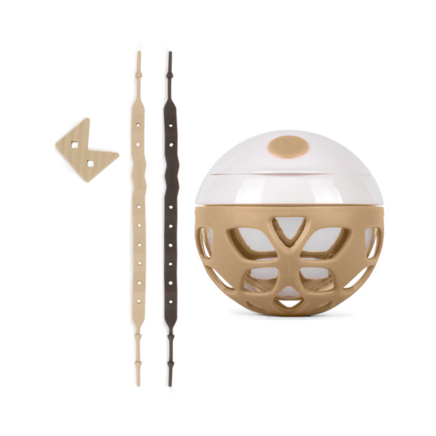 日本MEROWARE ELLE零食球+ ESSIE 嬰幼兒百搭隨身防掉帶組