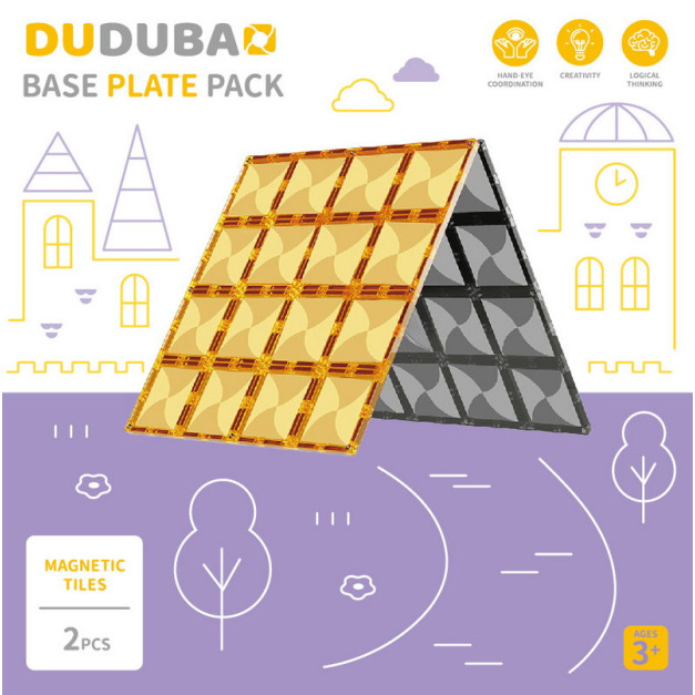 台灣Dudubao 五感繪本磁力片-大幫手(黃黑2片) 台灣Dudubao 五感繪本磁力片-大幫手(黃黑2片)