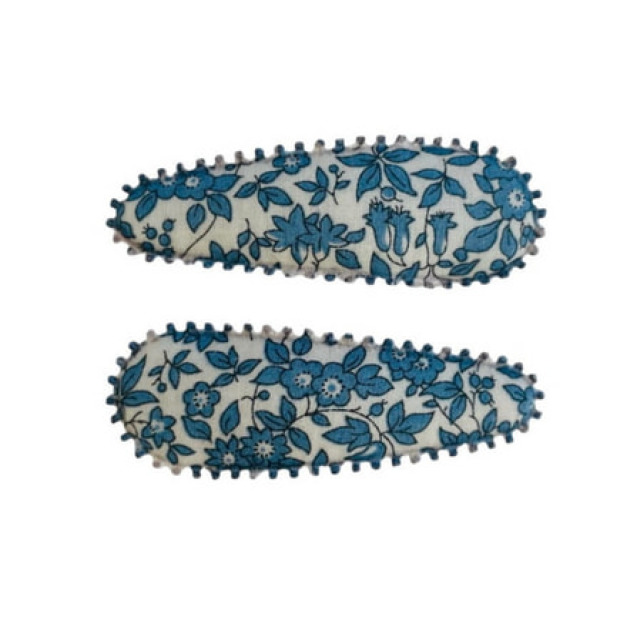 AMIAH 碎花布面髮夾(L) 1組2入 AZJJ-598-LL AMIAH 碎花布面髮夾(L) 1組2入 AZJJ-598-LL