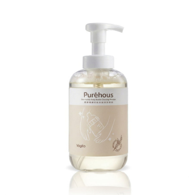 台灣Vogito Puréhous 燕麥親膚奶瓶食器清潔慕斯 500ml