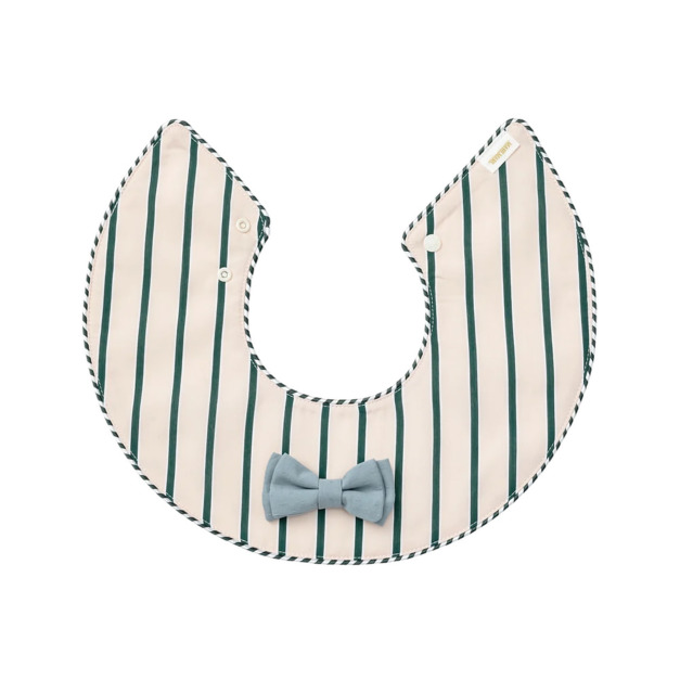 日本MARLMARL 圍兜-dolce green stripe 日本MARLMARL 圍兜-dolce green stripe