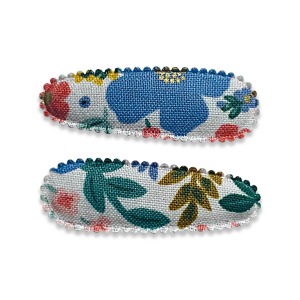 LITTLE JASMINE 碎花布面髮夾(S) 1組2入 AZJJ-536-RPC LITTLE JASMINE 碎花布面髮夾(S) 1組2入 AZJJ-536-RPC