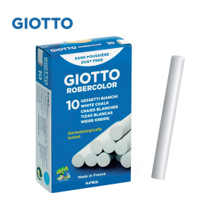 【義大利 GIOTTO】無毒環保粉筆(白色10入) 【義大利 GIOTTO】無毒環保粉筆(白色10入)