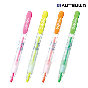 【日本直送】KUTSUWA 按壓式螢光色鉛筆 【日本直送】KUTSUWA 按壓式螢光色鉛筆